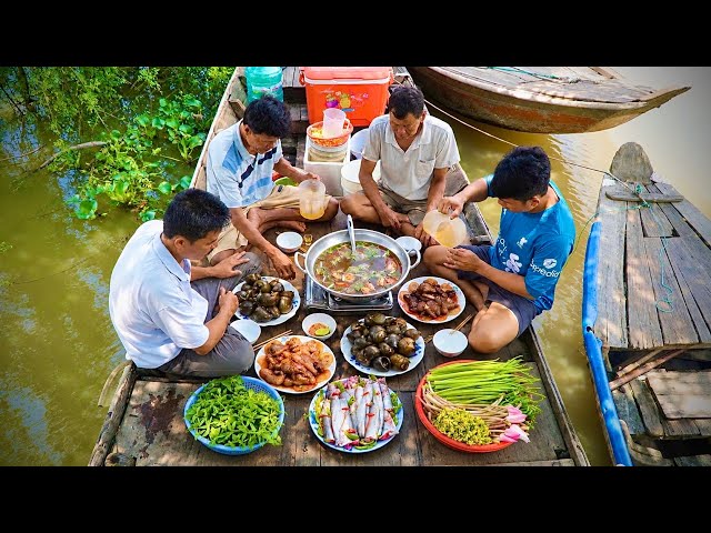 Epic 2026 Flood Season! Wild Catfish Braised with Young Tamarind at the Cambodian Border | Nét Quê