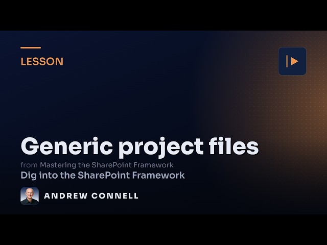 SPFx Project Tour: Generic Files like .gitignore & .yo-rc.json
