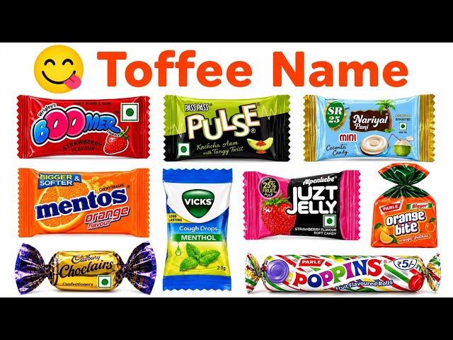 Learn Chocolate Names with Pictures | Chocolate Vocabulary | Mantu Study Class