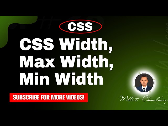 css  width, max width, min width, css tutorial, html css, css full course