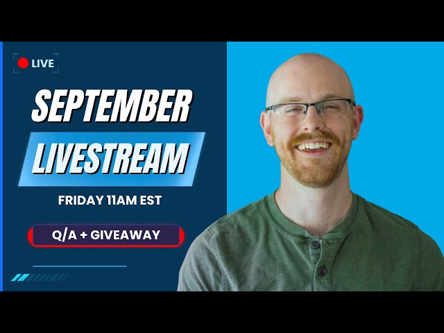 Alex The Analyst September Livestream! Q/A and Giveaway!