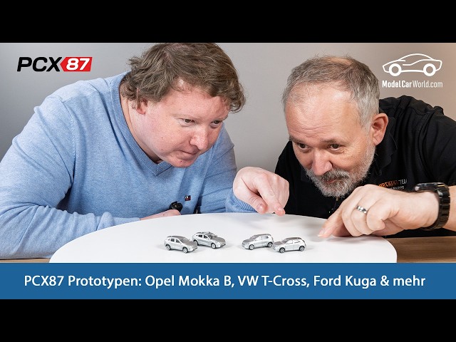 Erste Bilder! PCX87 Modellauto Prototypen 2026 – Mustang Mach-E, Mokka B, VW T-Cross & mehr in 1:87