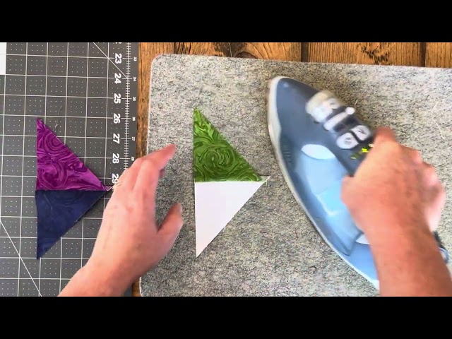 How to Make 4-Color Quarter Square Triangles: Beginner Skill Builder Sampler Quilt- Month 7, Week 2