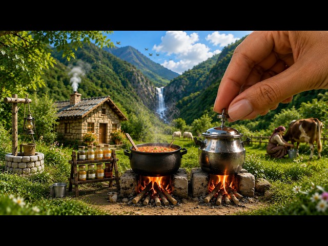 Miniature Rustic Village cooking | Rustic Village Life Vlog