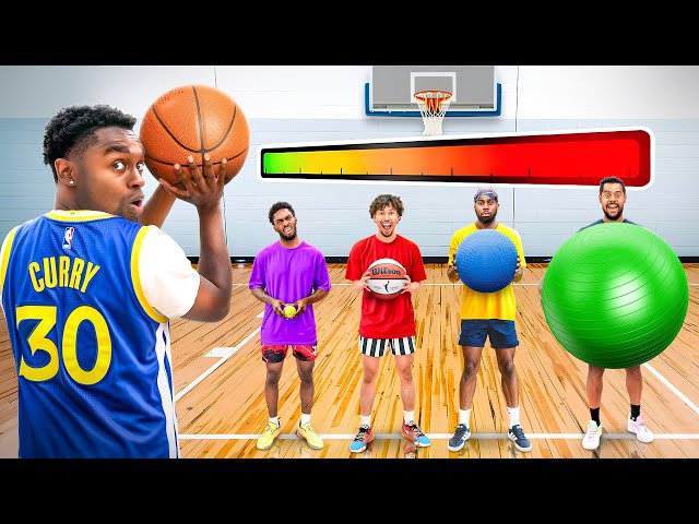 1v1 Basketball But The Balls Get Increasingly BIGGER!