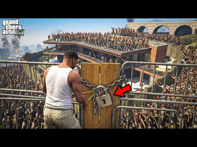 Franklin Trapped Zombies In 100 DAYS Zombie Apocalypse Survival !