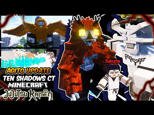 Ten Shadows AGITO Update, Piercing Water, Big Nue and More inside Minecraft Jujutsu Kaisen!