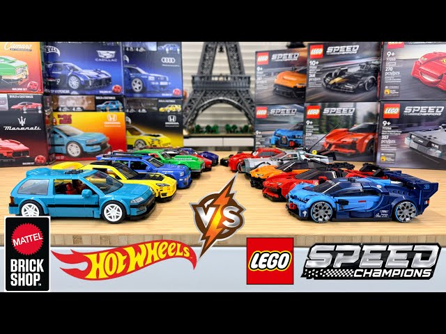 Mattel Brick Shop Hot Wheels vs LEGO Speed Champions
