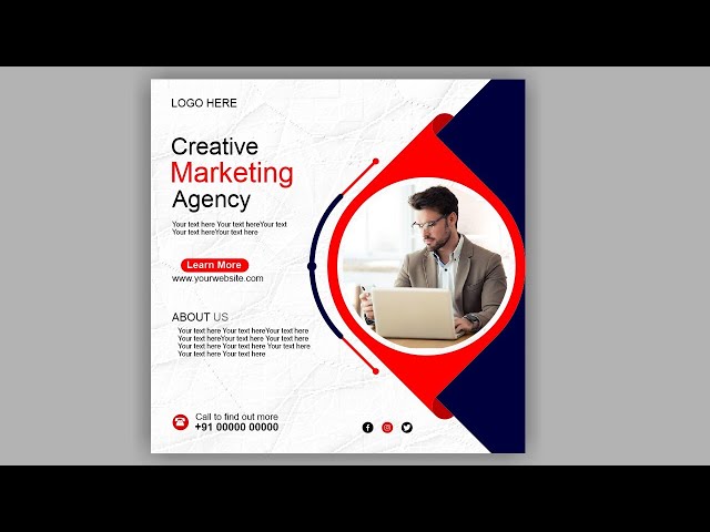 Professional banner design in CorelDRAW | Social media post | Coreldraw design tutorial | Brochure