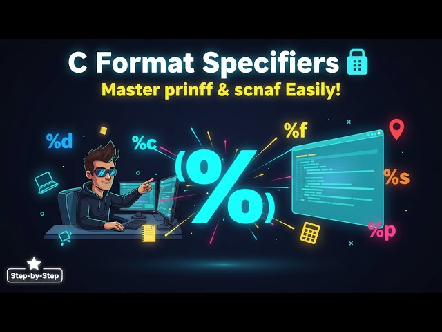 C Programming: Format Specifiers Made Simple (%d, %f, %s, %p)