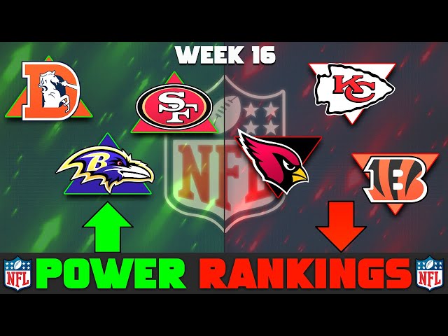 NFL Week 16 Power Rankings | Broncos Up & Chiefs Down!