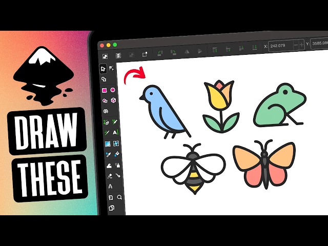 Inkscape Beginner Tutorial: Simple Icon Drawings