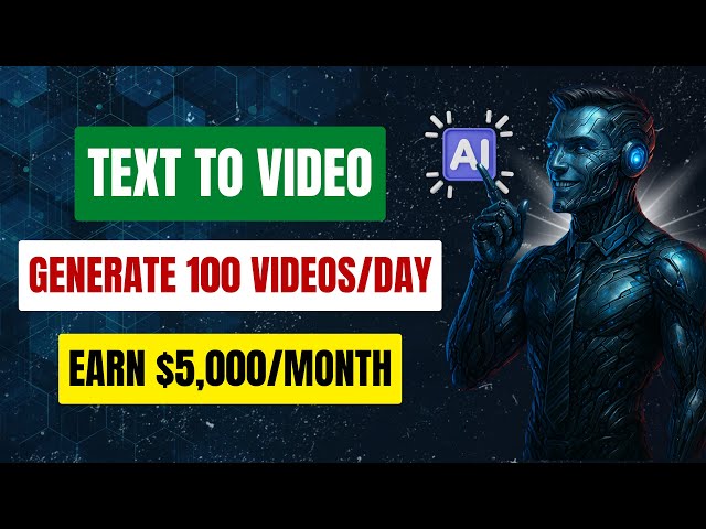 How to Use Text to Video AI to Make $5,000 Every Month| Step-by-Step Tutorial for Beginners