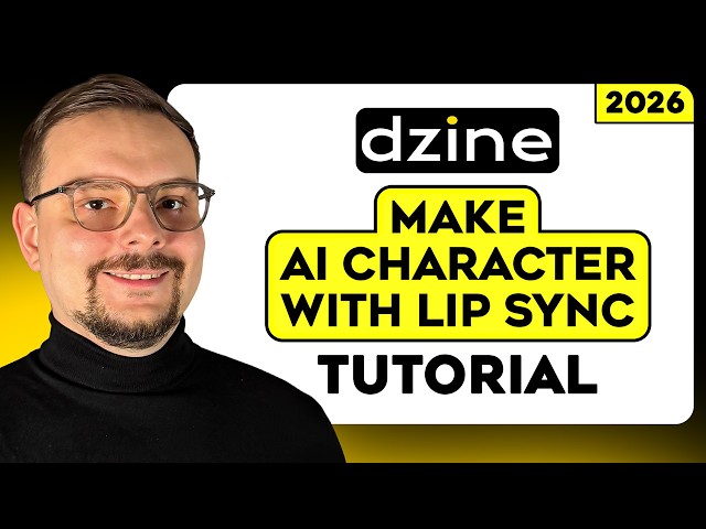 Dzine AI Tutorial - 2026 | Realistic Lip Sync That Feels Human