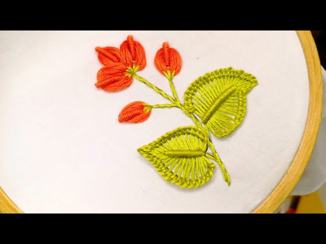Cute and charming flower stitching|| Handmade|| Craftsmanship 