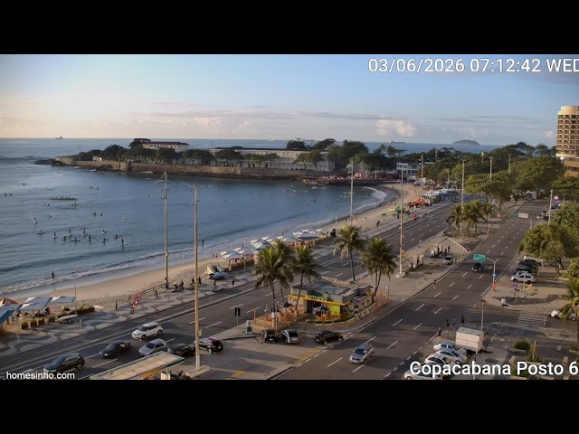 Webcam Rio de Janeiro Copacabana Posto 6