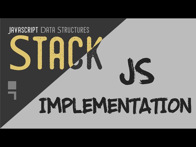 How to implement a Stack in javascript