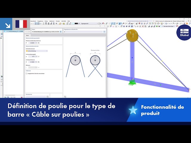 Defining Pulley for the "Cable on Pulleys" Member Type