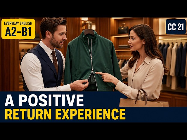 Returning a Faulty Product in English | Refund or Exchange Conversation (A2-B1)
