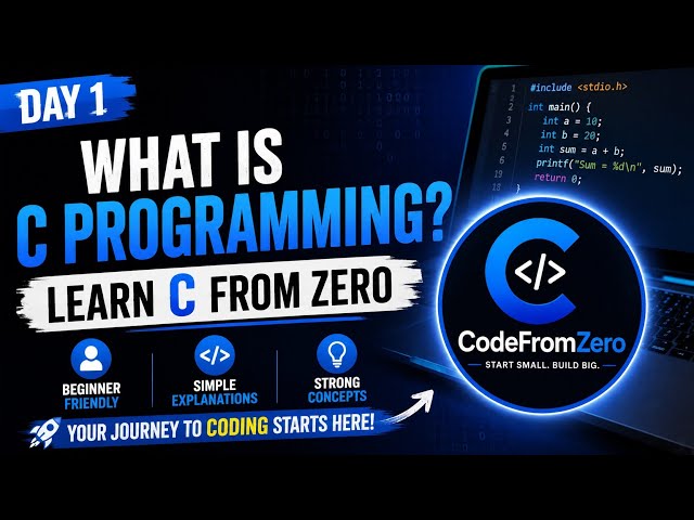 What is C Programming? | Learn C from Zero | Day 1