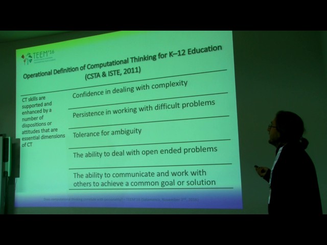 Does computational thinking correlate with personality?