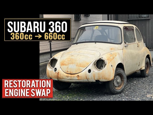 【Part1】Subaru 360 & 660cc Engine Swap Restoration |  Body Modification & Halfway Build (No Talking)
