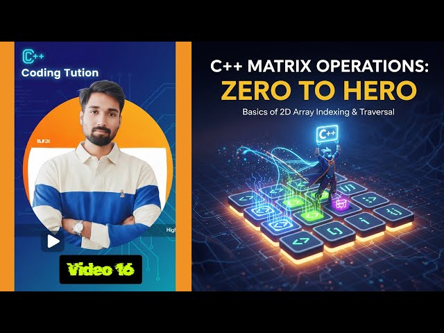Working with Data Tables! Master 2D Arrays in C++ (Zero to Hero) @coding_Tuition