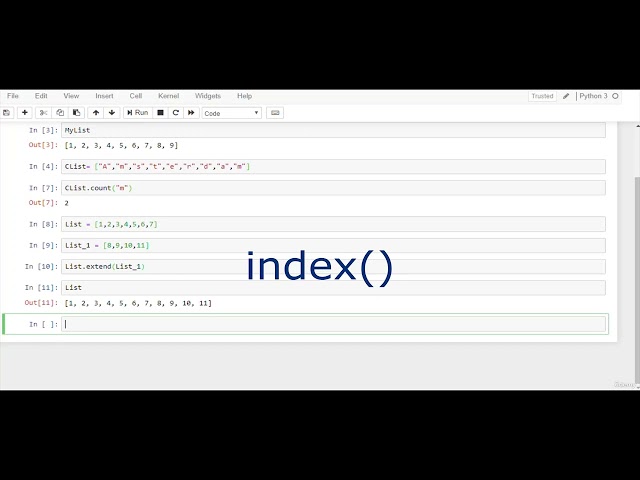 CompTIA Pentest+ | 18. Python Scripting | 23. List Methods in Python Programming