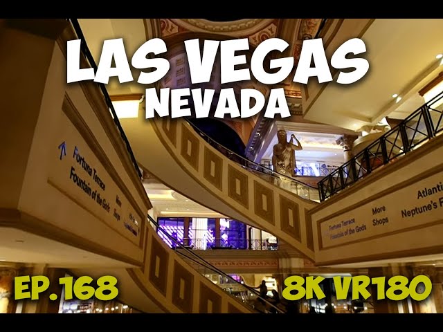 Ep.168 Las Vegas Nevada – Caesars Palace Hotel Towers and Grand Staircases 8K VR180 3D Travel