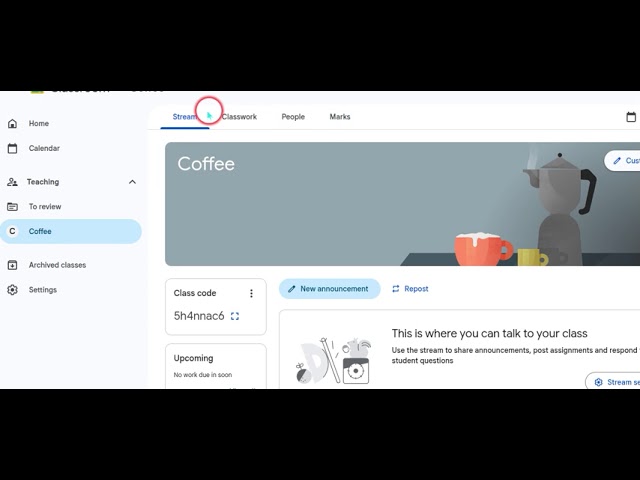 Google Classroom Code