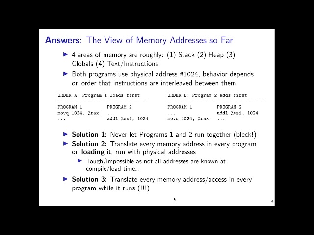 UMN CSCI 2021 13 Virtual Memory Part 1