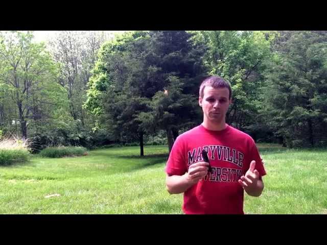 Beginners balisong or butterfly knife opening technique.