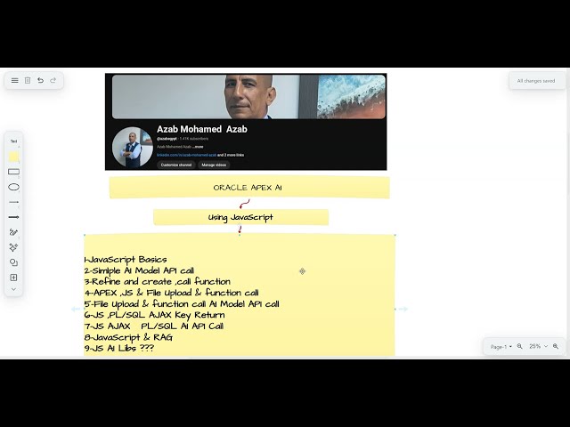 ORACLE APEX AI 00055 Oracle APEX   AI APP. USING  JavaScript