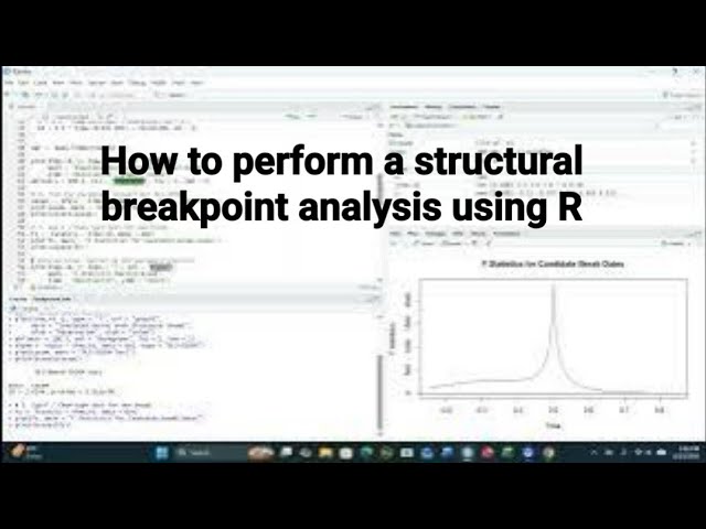 How to Perform a Structural Breakpoint Analysis using the R package strucchange#breakpoint#r