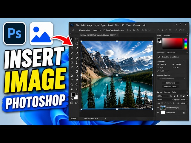 How to Insert an Image in Adobe Photoshop