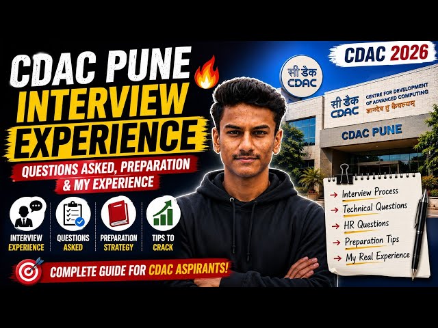 CDAC Pune Interview Experience 🔥 | Questions Asked, Preparation & My Experience | CDAC 2026