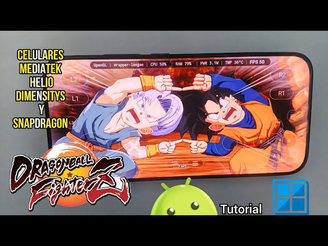 Dragon Ball FighterZ on Mediatek Helio, Dimensity, and Snapdragon phones Winlator emulator tutorial