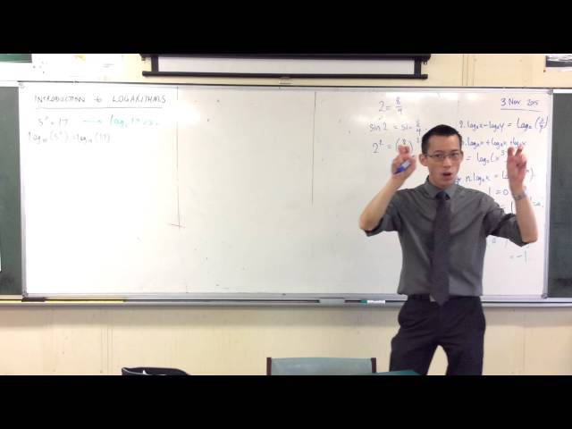 Logarithmic Arithmetic (3 of 3: Using Logs to solve Exponential Equations)