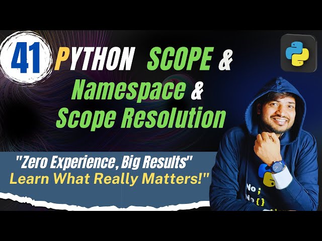 Python Scope and Namespace Explained | Scope Resolution in Python | Coders India | By Rohit Tyagi