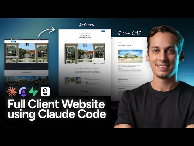 I Built a Client Website + Custom CMS Dashboard in Claude Code