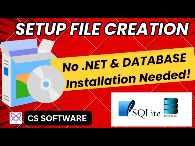 Create Installer (.exe) for WinForms App with SQLite Database | Visual Studio Tutorial
