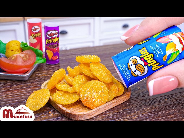 🥔 Amazing Mini Pringles Potato Chips Recipe | ASMR Cooking Mini Food