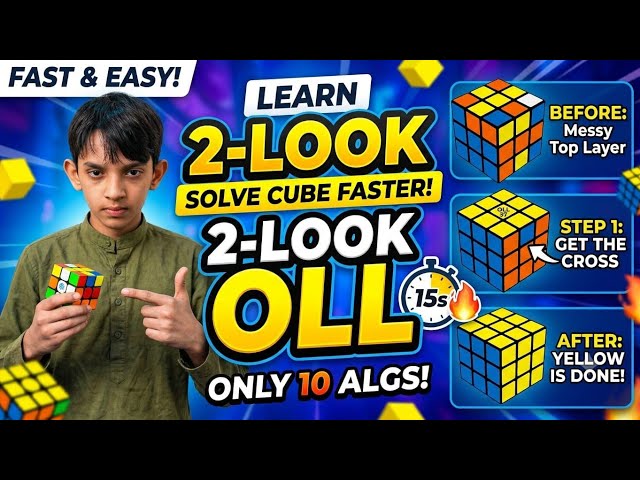 How to Learn 2-Look OLL in 10 Minutes! (Full 3x3 Speedcubing Guide) Views 