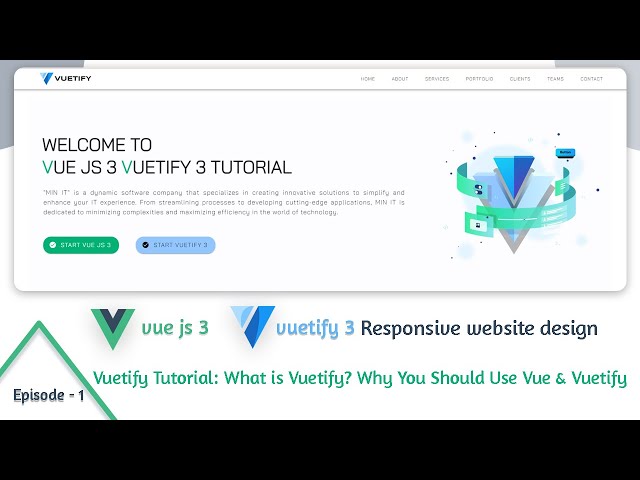Vuetify Tutorial Bangla: What is Vuetify? Why You Should Use Vue 3 with Vuetify 3 | Vuetify Part -1