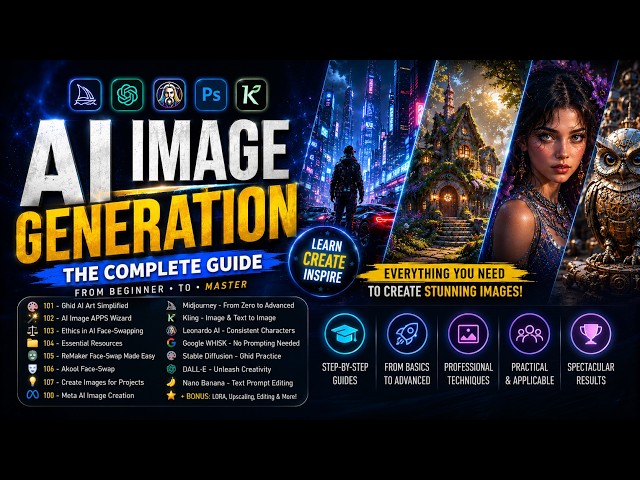 🔥 How to Create Stunning AI Images | The Complete AI Image Guide with Midjourney, ChatGPT & Leonardo