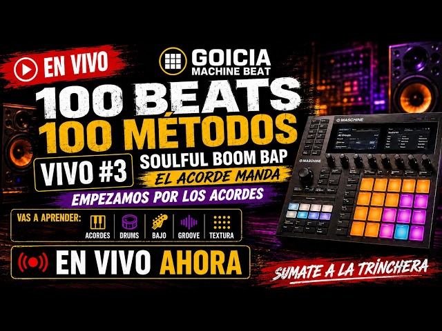 Cómo Hacer SOULFUL BOOM BAP en MASCHINE MK3 | El Acorde Manda 🔥 Método #3