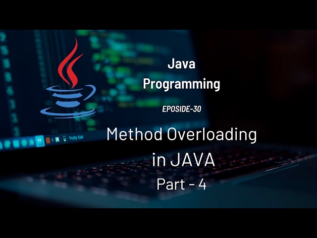 Method Overloading in JAVA | Java Methods | #Eposide 30