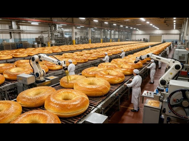 Inside a Modern Bagel Factory: Decoding the High-Tech Process of Making the Perfect New York Bagel.