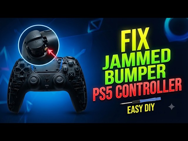 HOW TO FIX JAMMED BUMPER ON PS5 CONTROLLER