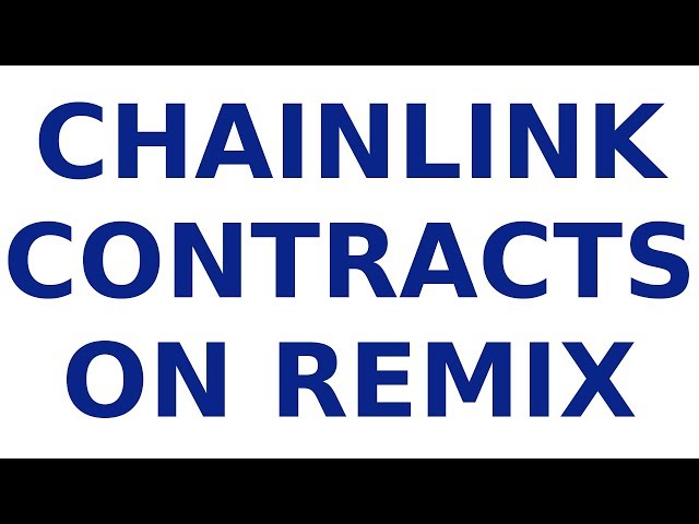 Use Chainlink Contracts with Remix